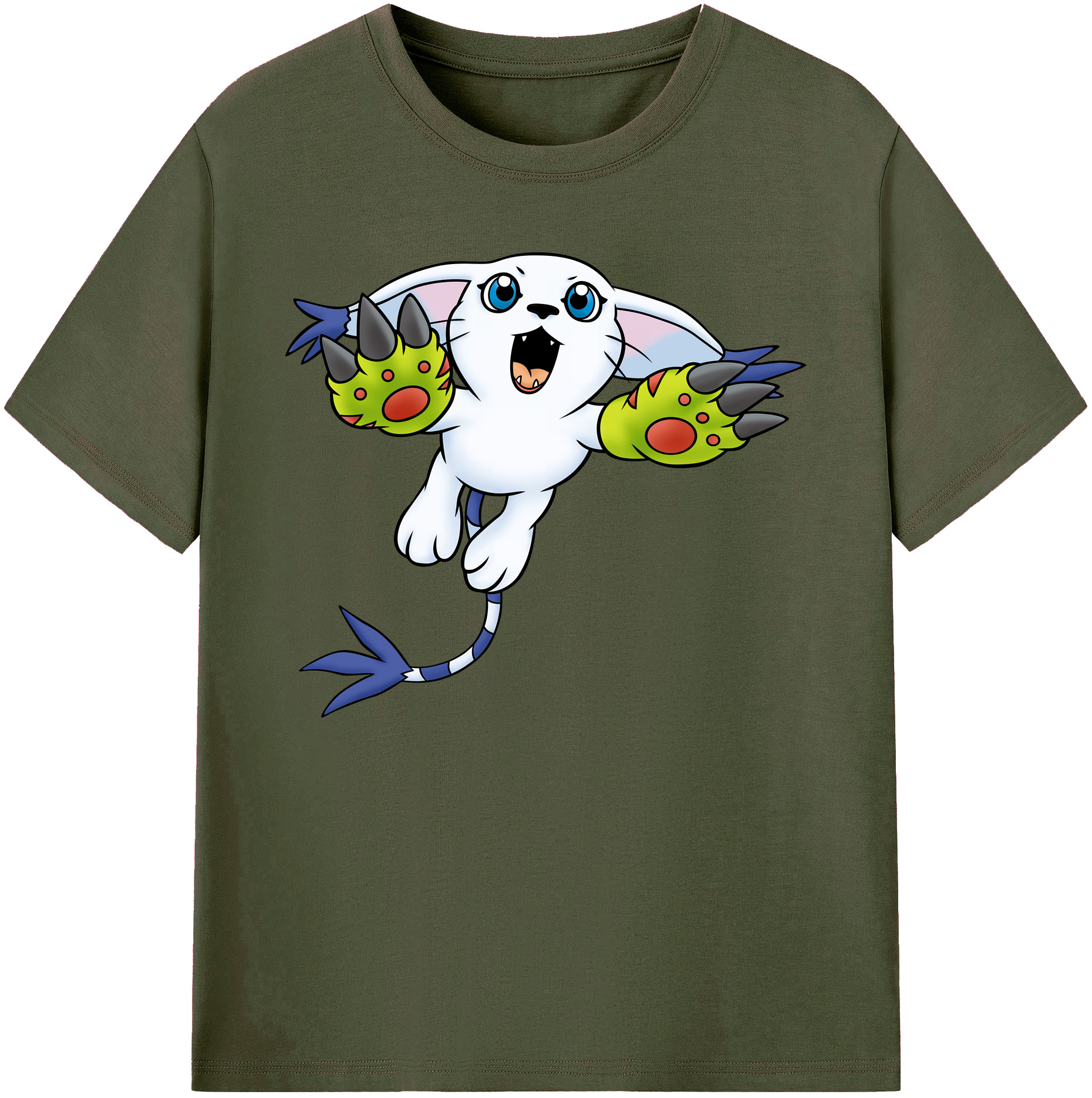 （画像用） Digimon デジタルモンスター/デジモン 綿100％ メンズ半袖Tシャツ｜肌触りやわらか＆通気性